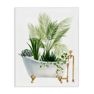 Stupell Industries Various Plants Greenery Vintage Tub Canvas Art - 1 of 4