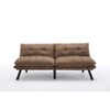 DOMETOUR Modern Convertible Folding Sofa Bed, Futon Sleeper Loveseat for Living Room Bedroom Apartment - 3 of 4