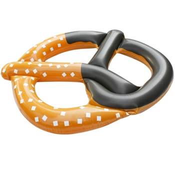Pool Central 51" Inflatable Chocolate Covered Pretzel Swimming Pool Float