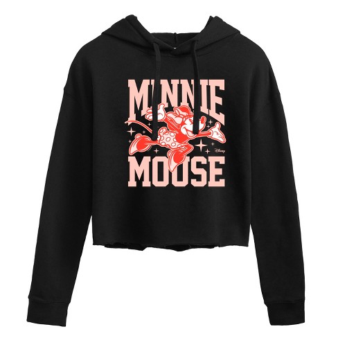 Women's - Disney - Minnie Arms Up Cropped Graphic Hoodie - image 1 of 3