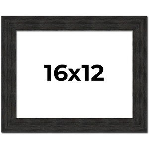 PosterPalooza | Contemporary Black Picture Frame - UV Acrylic, Backing Board, Hanging Hardware Included - 1 of 4