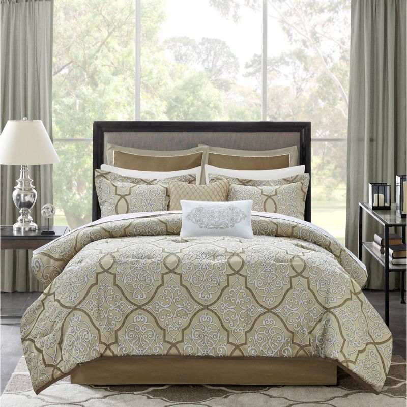 Madison Park 12pc Octavia Complete Bed Set , 3 of 15