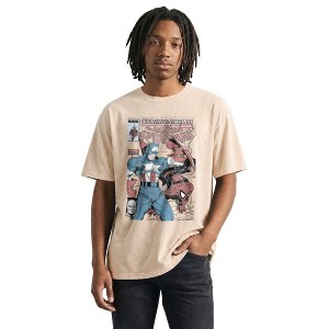 Marvel Spider-Man & Captain America Cover Mens T-Shirts : Target