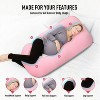 BabyBond Pregnancy Pillows, Full Body Maternity Pillow with Removable Cover - 2 of 4
