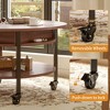 WOWLIVE Lift Top Coffee Table with Storage Shelves and Wheels，Round Casters Cocktail Table with Hidden Compartment for Living Room - 4 of 4
