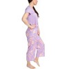 Muk Luks Womens Ski Lodge Pajama Set, Periwinkle/Fair Isle, 3X - 4 of 4