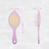 Unique Bargains Women's Leaves Shape Travel Wet Hair Brush 1 Pc - 4 of 4