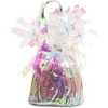 Blue Panda 15-Pack Holographic Tinsel Balloon Weights for Iridescent Birthday Party Supplies and Decorations, 6 oz, 4.5 in. - 4 of 4
