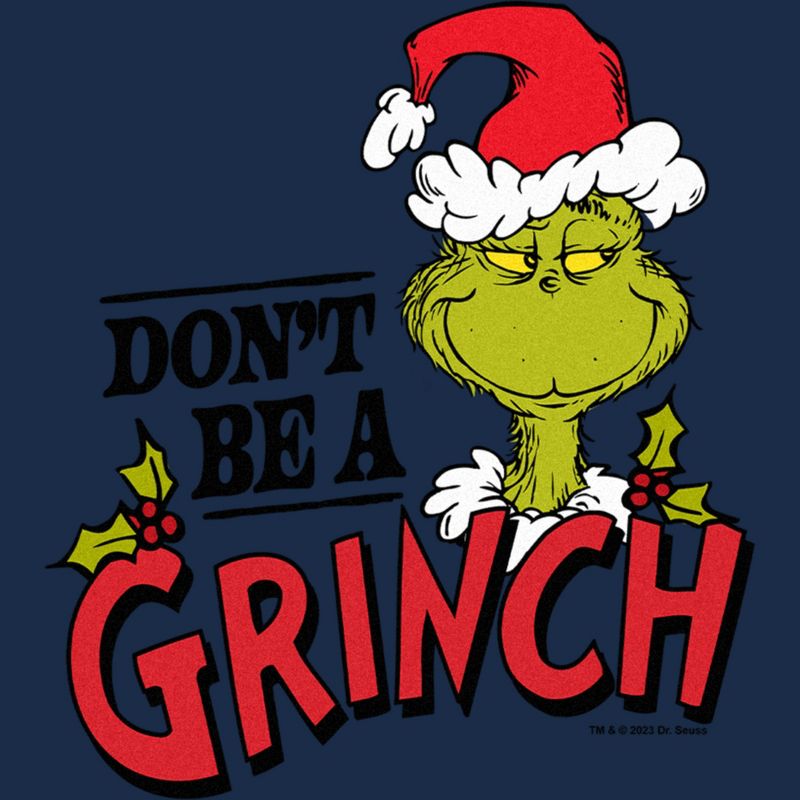 Men's Dr. Seuss Christmas Don't Be a Grinch T-Shirt, 2 of 5