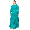 L I V D Women's Tiered Maxi Dress with Long Sleeves - 2 of 3