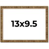 PosterPalooza | Photo Size Textured Gold Picture Frame - UV Acrylic, Foam Board Backing, Hanging Hardware - 3 of 4