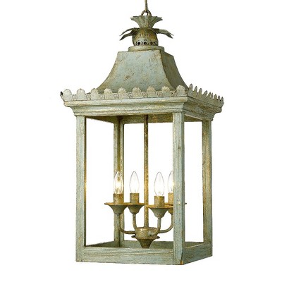Finley Vintage Sage 4-Light Lantern Pendant
