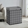 Laundry Hamper, 23.8 Gal. (90L) Laundry Basket, Collapsible Clothes Hamper, Removable and Washable Liner for Bedroom Bathroom - 2 of 4