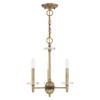 Livex Lighting Bennington 3 - Light Chandelier in  Antique Brass - 2 of 4