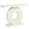 Syemin Console Tables Modern Console Table, Hallway Accent Table, Industrial Console Table, Sofa Table Behind Couch, White, 39.37"*11.81"*31.1" - 2 of 4