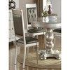21"Luxury Silver Accent Tufted Upholstered Chairs - 4 of 4