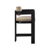 Meridian Furniture,Sacha Beige Velvet Stool - 4 of 4
