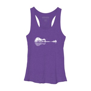 Women's Design By Humans Nature Guitar By Maryedenoa Racerback Tank Top - 1 of 3