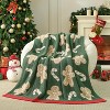 Lomsoe Candy Cane Throw Blanket Red Christmas Blanket, Ultra Soft Cozy Decorative Throw Blanket for Christmas. - 2 of 4