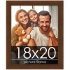 PosterPalooza | Simple Brown Picture Frame - UV Acrylic, Foam Board Backing, Hanging Hardware - 2 of 4