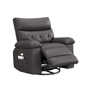Oversized Extra Wide Manual Recliner Chair CF8007 in Faux PU Leather, 68CM Wide Seat - 1 of 4