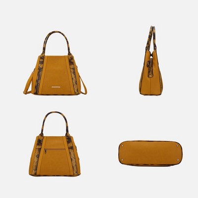 MKF Collection Kenna Snake embossed Vegan Leather Women’s Tote Handbag by Mia K - Black — фото 4