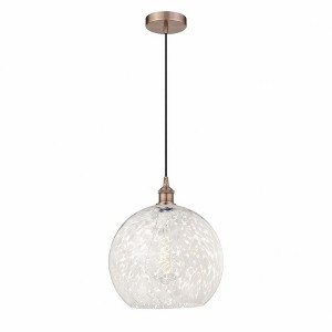 White Mouchette - 1 Light Cord Hung Pendant In Modern Style-16.63 Inches Tall and 13.75 Inches Wide - 1 of 1