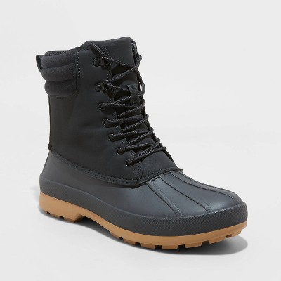Men's Cody Duck Winter Boots - Goodfellow & Co™ Black 11 : Target