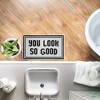 Stupell Industries Baby Pink You Look So Good Printed Plush Bathroom Floor Mat, design by Lettered and Lined - 4 of 4
