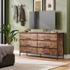 GALAXHERO 6-Drawer Wide Fabric Dresser TV Stand for 68" TV, Large Storage Tower Unit with Fabric Bins for Bedroom, Closet, Hallway - 2 of 4