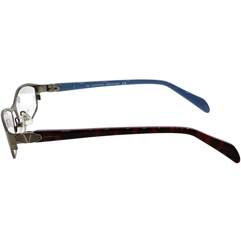 Valentino  NJS Unisex Rectangle Eyeglasses Silver 51mm, 3 of 4