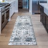 Large Area Rug, Washable Vintage Carpet, Soft Non-Slip Chenille Floor Mat, Non-Shedding for Living Room, Office - 2 of 4