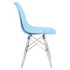 LeisureMod Dover Modern Dining Chair with Acrylic Base, Set of 2 - 3 of 4