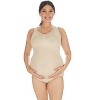 Memoi Supportive Maternity Bodysuit with Cushioned Straps - 2 of 4