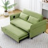 NicBex Modern Convertible Sofa Bed Loveseat with Adjustable Backrests & Armrests,Upholstered Sleeper Sofa for Living Room,Bedroom - 3 of 4