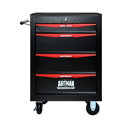 Belatt 20" 4-Drawer Rolling Tool Chest - Lockable Garage Storage, Ball-Bearing Slides, 4 Wheels with Brakes & Pull Handle