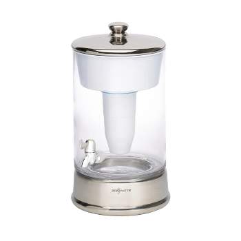 ZeroWater 40 Cup Glass Water Pitcher with Ready-Pour + Free Water Quality Meter