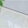 Home Mart Goods Large Clear Transparent Geometric Vinyl Non-Slip Bathtub Shower Mat With Suction Cups - 30"x15" - 3 of 4