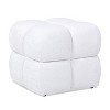 PAGED 18.5 Inch Boucle Fabric Ottoman, Modern Low Cushion Footrest Ottoman with High-density Foam for Living Room, Bedroom - 3 of 4
