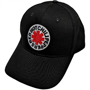 Adult Red Hot Chili Peppers Embroidered Logo Black Colorway Adjustable Snapback Hat - 1 of 3