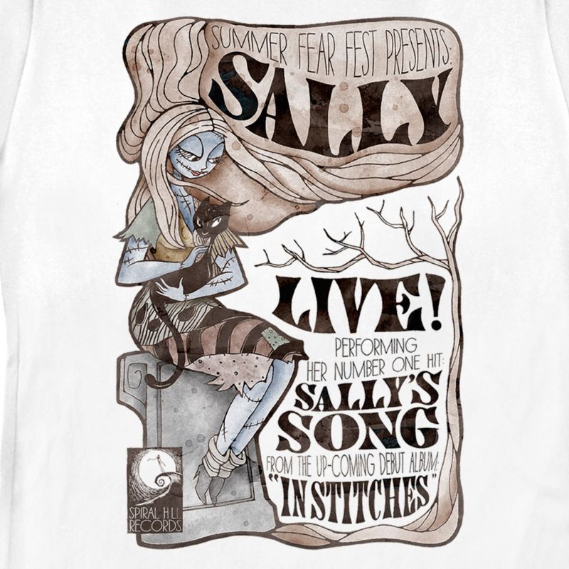 Women's The Nightmare Before Christmas Summer Fear Fest Sally Poster T-Shirt, 2 of 5