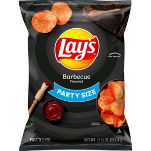 Lay's Barbecue Flavor Party Size Potato Chips - 12.50oz - 1 of 3