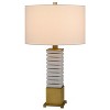 Cal Lighting Cranbourne 28.25" Height Antique Brass/Marble Metal Table Lamp - 2 of 4