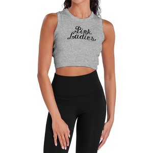 Women's Grease Pink Ladies Logo Sleeveless Crop Top Tank - 1 of 4