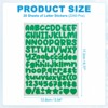 Unique Bargains Mailbox Poster Scrapbooking Decor Self-Adhesive Letter Number Stickers 1/2" 2240 Pcs - 2 of 4