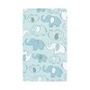 Hudson Baby Infant Boy Cotton Flannel Burp Cloths, Boy New Elephant 10-Pack, One Size - 3 of 4