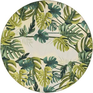 Unique Loom    Outdoor Botanical Longwood Area Rug - 1 of 4