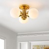 Elenna 3 Light 18" Flush Mount - FLU4077 - Gold - Safavieh - 4 of 4