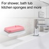 Unique Bargains Silicone Soap Dish Keep Soap Dry Soap Cleaning Storage for Home Bathroom Kitchen 2 Pcs - 2 of 4