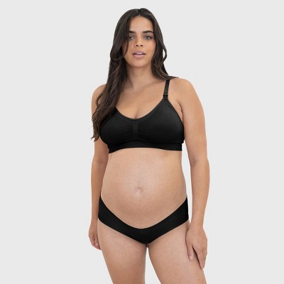 Kindred Bravely Grow With Me Maternity + Postpartum Hipster Underwear - Black S